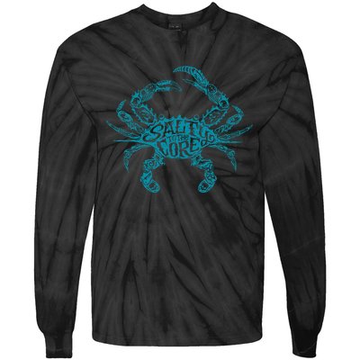 Salty To The Core Crab Tie-Dye Long Sleeve Shirt