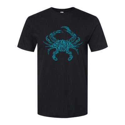 Salty To The Core Crab Softstyle CVC T-Shirt