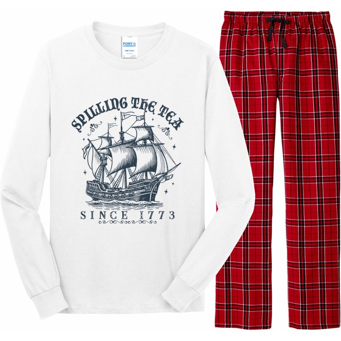 Spilling The Tea Since 1773 Long Sleeve Pajama Set