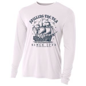 Spilling The Tea Since 1773 Cooling Performance Long Sleeve Crew