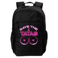 Save The Tatas Pink Ribbon Backpack