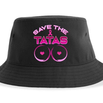 Save The Tatas Pink Ribbon Sustainable Bucket Hat