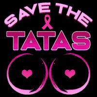 Save The Tatas Pink Ribbon 7-Panel Snapback Hat
