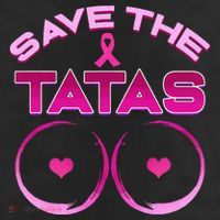 Save The Tatas Pink Ribbon 25L Jumbo Tote