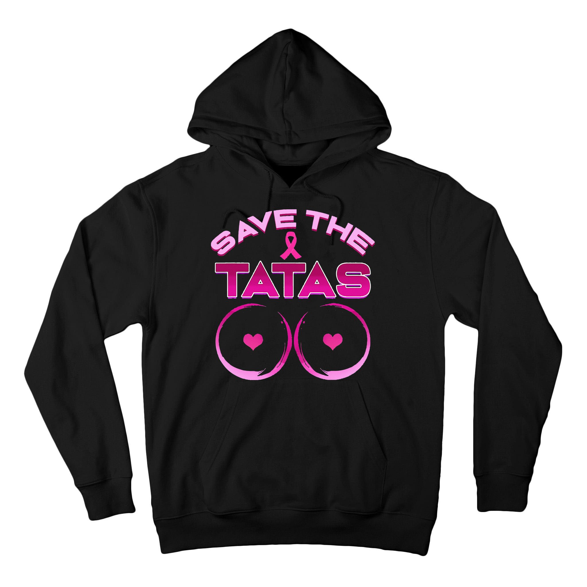 Save The Tatas Pink Ribbon Tall Hoodie