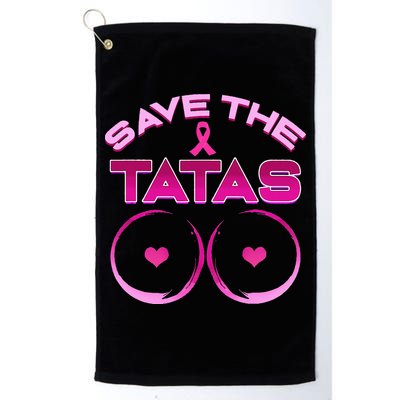 Save The Tatas Pink Ribbon Golf Towel