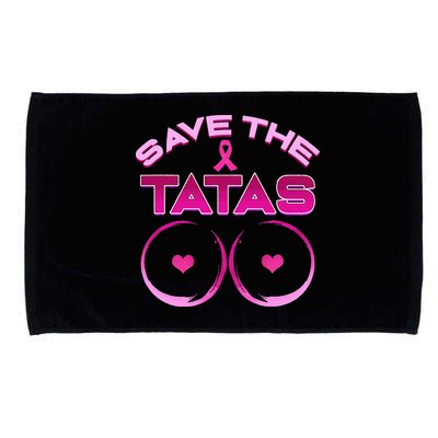 Save The Tatas Pink Ribbon Microfiber Hand Towel