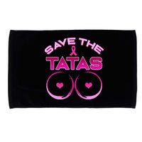 Save The Tatas Pink Ribbon Microfiber Hand Towel