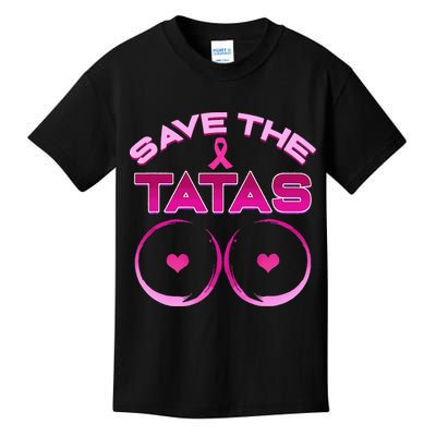 Save The Tatas Pink Ribbon Kids T-Shirt