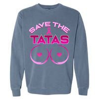 Save The Tatas Pink Ribbon Garment-Dyed Sweatshirt