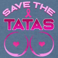 Save The Tatas Pink Ribbon Garment-Dyed Sweatshirt