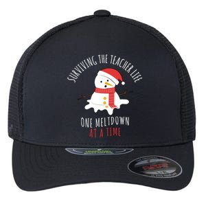 Surviving The Teacher Life One Meltdown At A Time Flexfit Unipanel Trucker Cap