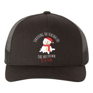 Surviving The Teacher Life One Meltdown At A Time Yupoong Adult 5-Panel Trucker Hat