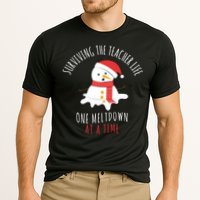 Surviving The Teacher Life One Meltdown At A Time Cooling Performance Crew T-Shirt