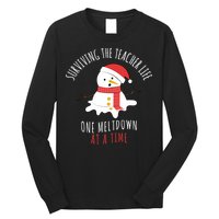 Surviving The Teacher Life One Meltdown At A Time Long Sleeve Shirt
