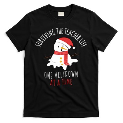 Surviving The Teacher Life One Meltdown At A Time T-Shirt