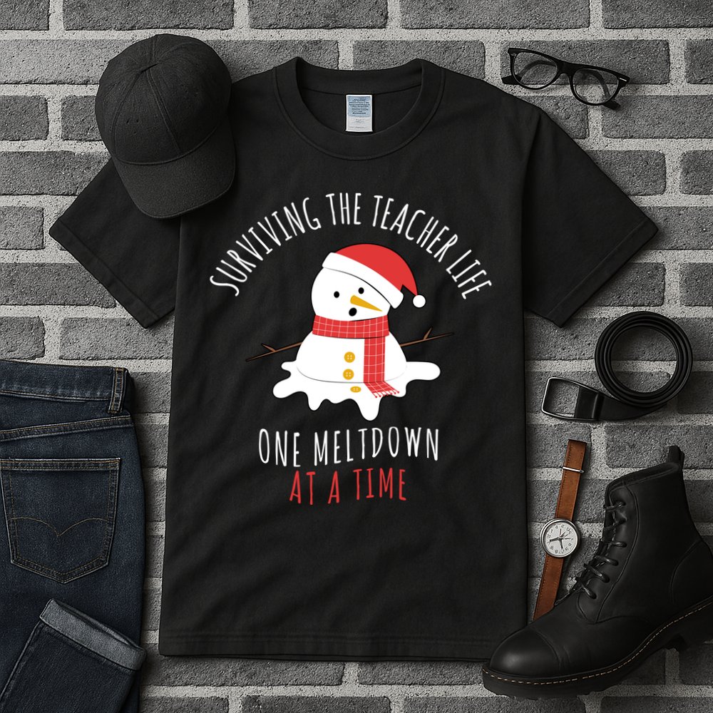 Surviving The Teacher Life One Meltdown At A Time Tall T-Shirt