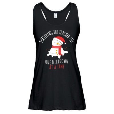 Surviving The Teacher Life One Meltdown At A Time Ladies Essential Flowy Tank