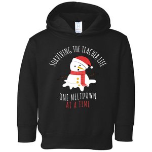 Surviving The Teacher Life One Meltdown At A Time Toddler Hoodie