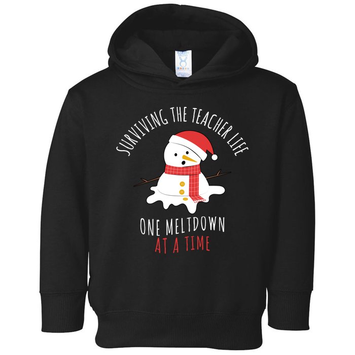 Surviving The Teacher Life One Meltdown At A Time Toddler Hoodie