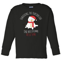 Surviving The Teacher Life One Meltdown At A Time Toddler Long Sleeve Shirt