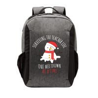 Surviving The Teacher Life One Meltdown At A Time Vector Backpack