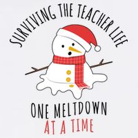 Surviving The Teacher Life One Meltdown At A Time Garment-Dyed Sweatshirt
