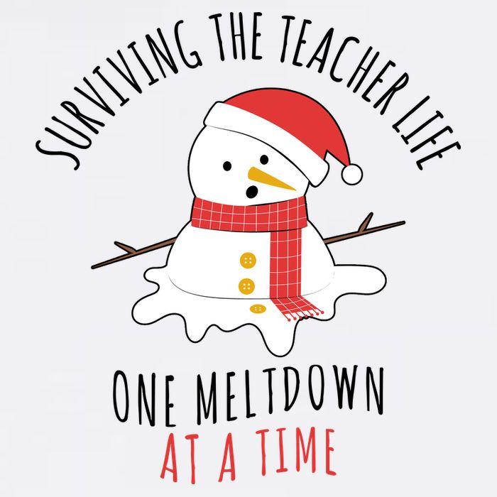 Surviving The Teacher Life One Meltdown At A Time Garment-Dyed Sweatshirt