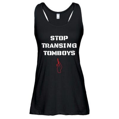 Stop Transing Tomboys Ladies Essential Flowy Tank