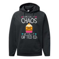 School Teacher Team Student Chaos Team Performance Fleece Hoodie