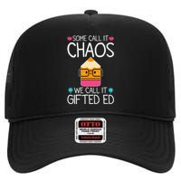 School Teacher Team Student Chaos Team High Crown Mesh Back Trucker Hat