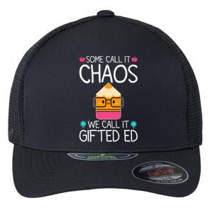 School Teacher Team Student Chaos Team Flexfit Unipanel Trucker Cap