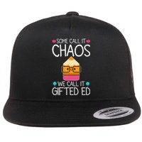 School Teacher Team Student Chaos Team Flat Bill Trucker Hat