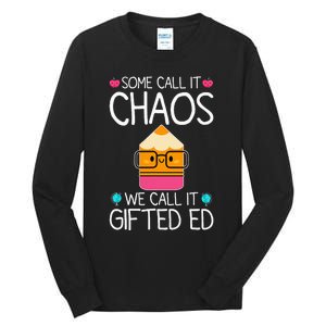 School Teacher Team Student Chaos Team Tall Long Sleeve T-Shirt