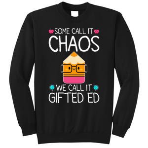 School Teacher Team Student Chaos Team Tall Sweatshirt