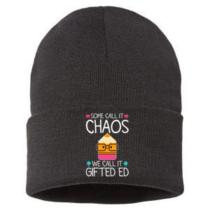 School Teacher Team Student Chaos Team Sustainable Knit Beanie