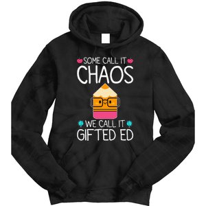 School Teacher Team Student Chaos Team Tie Dye Hoodie