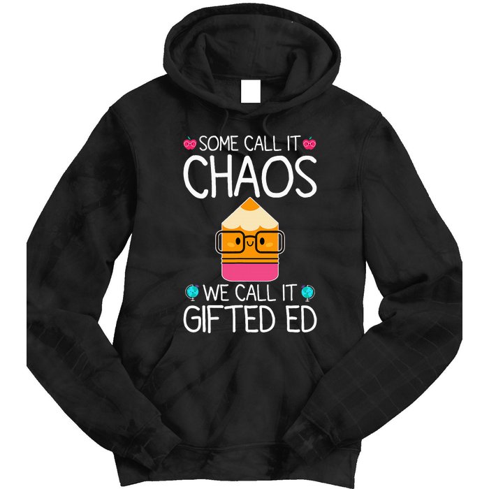 School Teacher Team Student Chaos Team Tie Dye Hoodie