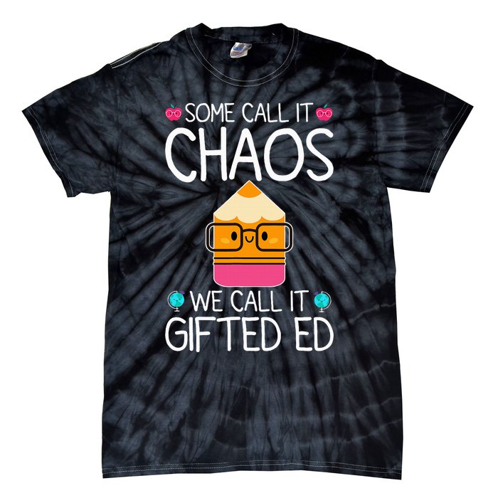 School Teacher Team Student Chaos Team Tie-Dye T-Shirt