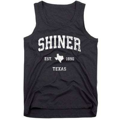 Shiner Texas Tx Vintage Athletic Sports Tank Top