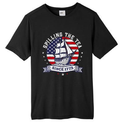 Spilling The Tea Since 1773 History Teacher Tall Fusion ChromaSoft Performance T-Shirt