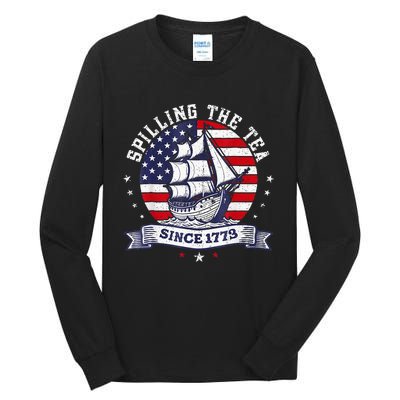 Spilling The Tea Since 1773 History Teacher Tall Long Sleeve T-Shirt