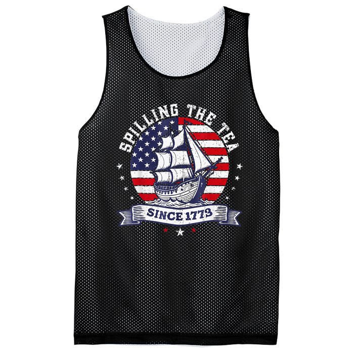 Spilling The Tea Since 1773 History Teacher Mesh Reversible Basketball Jersey Tank