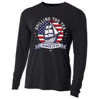 Spilling The Tea Since 1773 History Teacher Cooling Performance Long Sleeve Crew