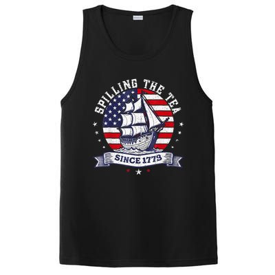 Spilling The Tea Since 1773 History Teacher PosiCharge Competitor Tank