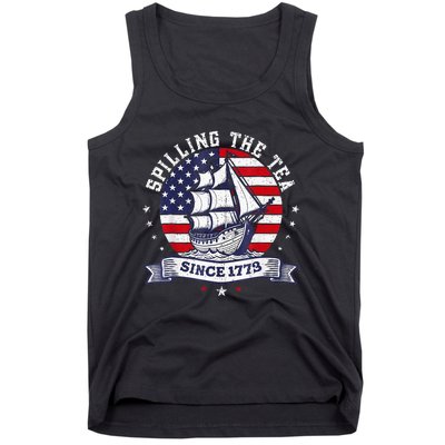 Spilling The Tea Since 1773 History Teacher Tank Top