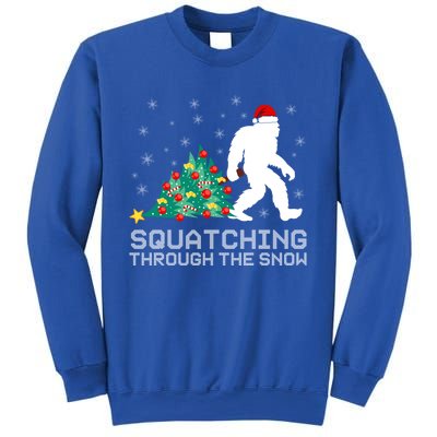 Squatching Through The Snow Bigfoot Christmas Sasquatch Great Gift Sweatshirt