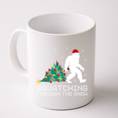 Squatching Through The Snow Bigfoot Christmas Sasquatch Great Gift Coffee Mug