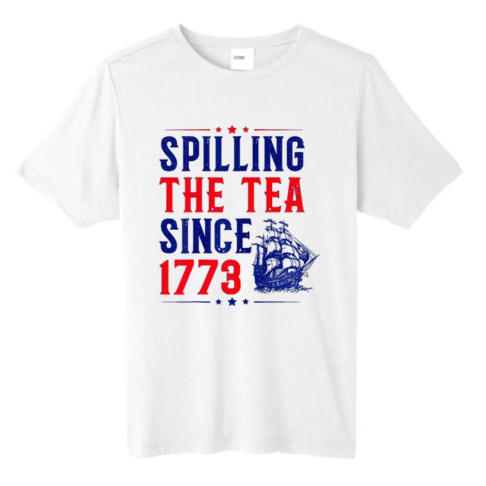 Spilling The Tea Since 1773 4th Of July Tall Fusion ChromaSoft Performance T-Shirt