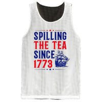 Spilling The Tea Since 1773 4th Of July Mesh Reversible Basketball Jersey Tank